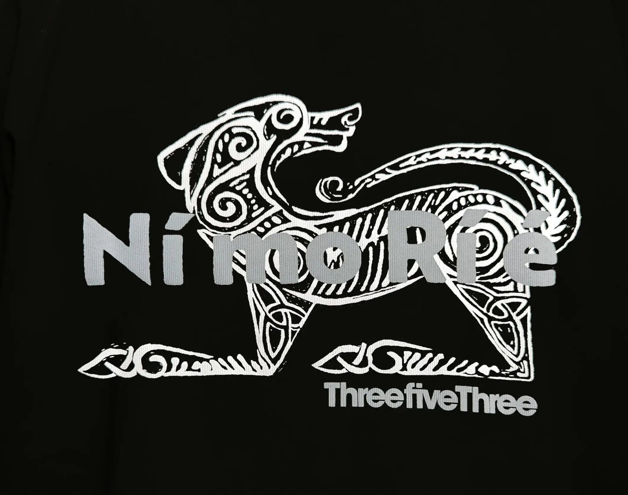 HEAVYWEIGHT OVERSIZED ORGANIC COTTON NÍ MO RÍ É T - SHIRT 260GSM - BLACK - ThreefiveThree.com