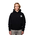ORIGIN HEAVYWEIGHT OVERSIZED GRAFFITI ORGANIC COTTON HOODIE  - OBSIDIAN