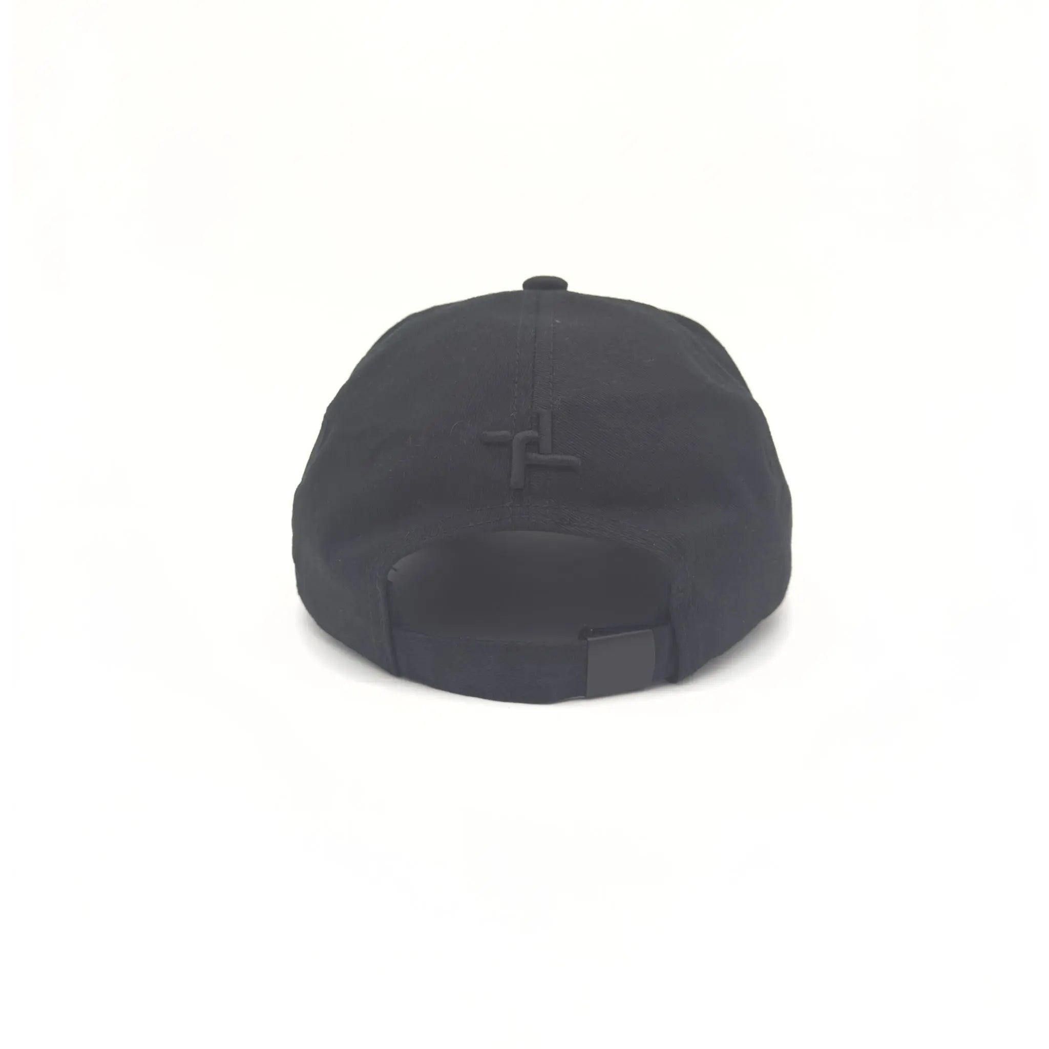 Black cap with logo on back