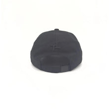 Black cap with logo on back