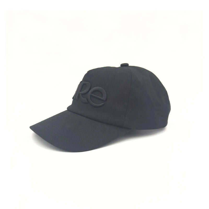 black cap with logo left side