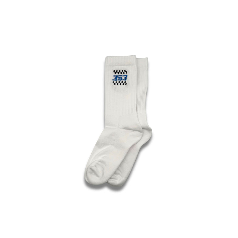 353 RACING SERIES SOCKS - WHITE