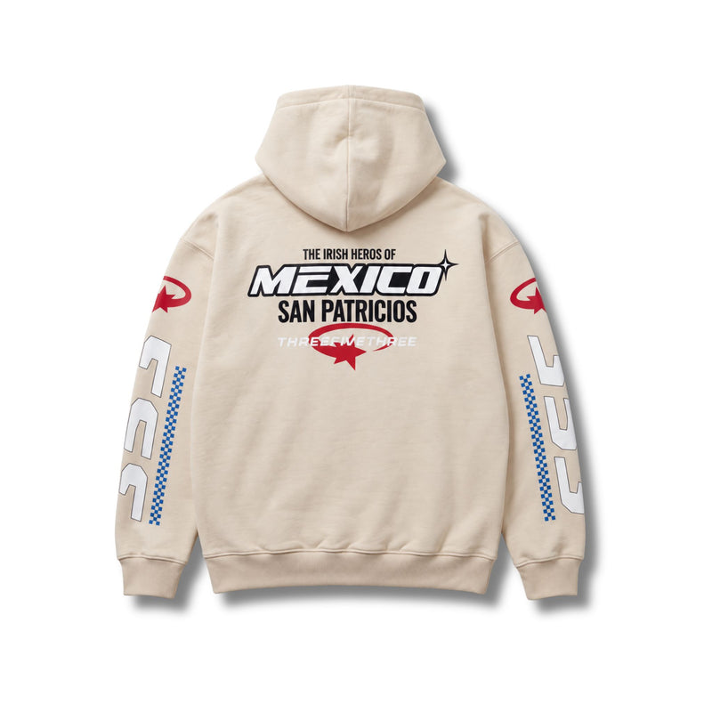 SAN PATRICIOS RACING SERIES HEAVYWEIGHT HOODIE - STONE