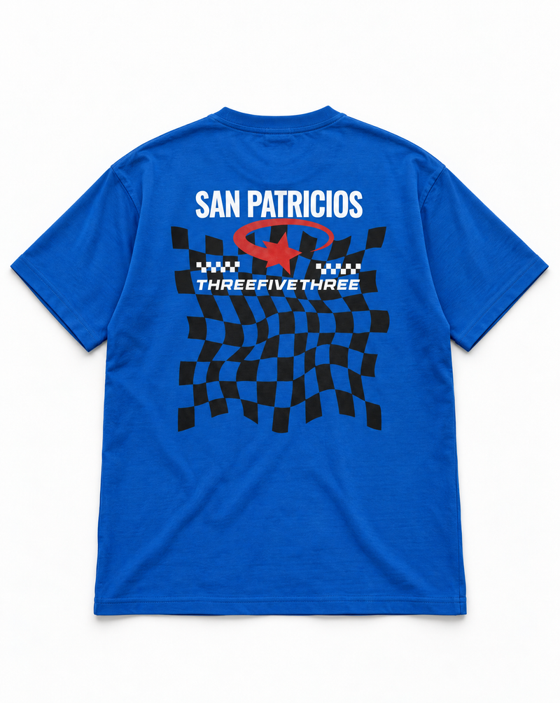 SAN PATRICIOS RACING SERIES REGULAR FIT T-SHIRT - BLUE