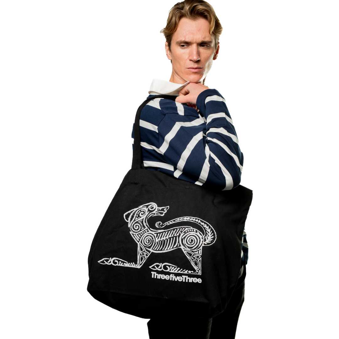 HEAVYWEIGHT ORGANIC COTTON AN MADRA TOTE BAG - ThreefiveThree.com