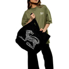 HEAVYWEIGHT ORGANIC COTTON AN MADRA TOTE BAG - ThreefiveThree.com