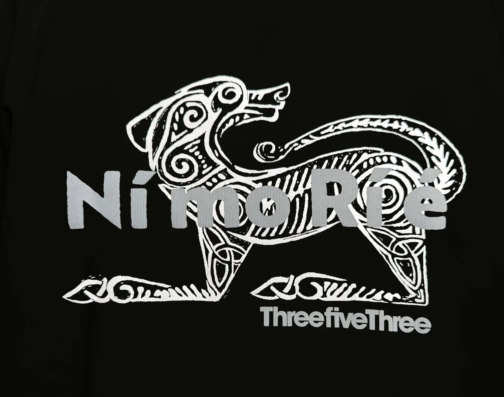 HEAVYWEIGHT OVERSIZED ORGANIC COTTON NÍ MO RÍ É T - SHIRT 260GSM - BLACK - ThreefiveThree.com