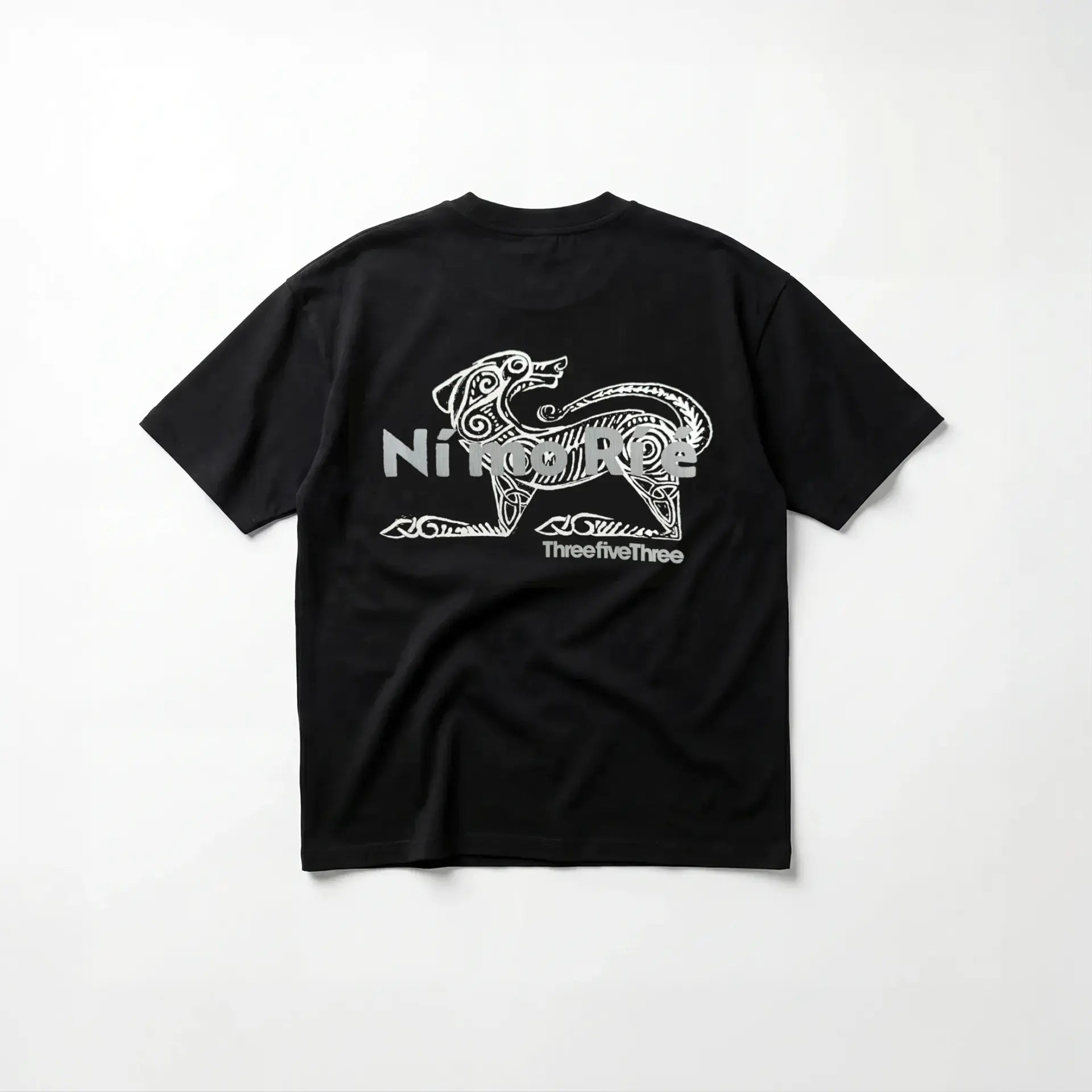HEAVYWEIGHT OVERSIZED ORGANIC COTTON NÍ MO RÍ É T - SHIRT 260GSM - BLACK - ThreefiveThree.com