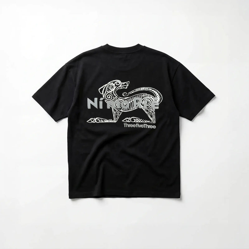 HEAVYWEIGHT OVERSIZED ORGANIC COTTON NÍ MO RÍ É T - SHIRT 260GSM - BLACK - ThreefiveThree.com