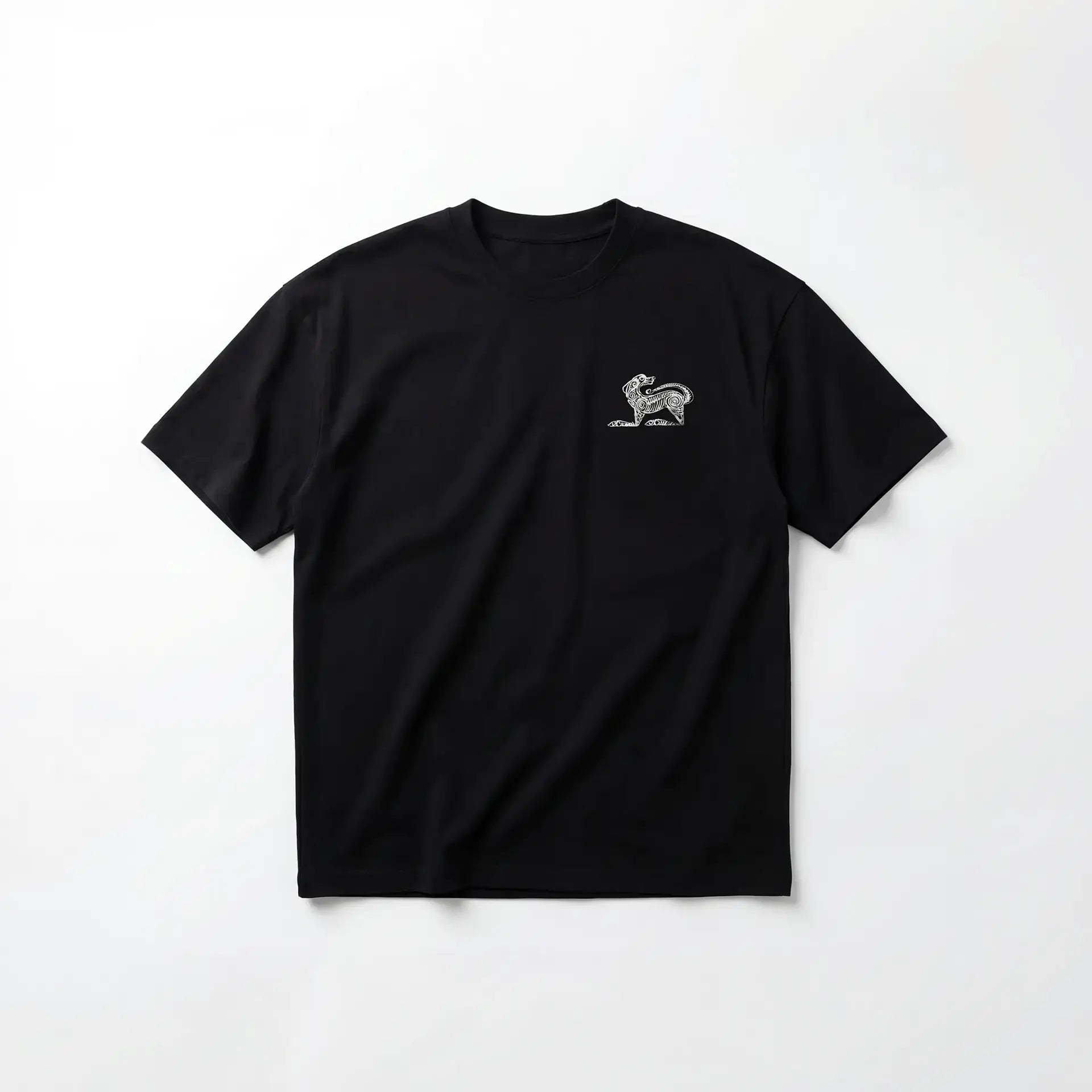 HEAVYWEIGHT OVERSIZED ORGANIC COTTON NÍ MO RÍ É T - SHIRT 260GSM - BLACK - ThreefiveThree.com