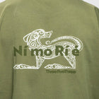 HEAVYWEIGHT OVERSIZED ORGANIC COTTON NÍ MO RÍ É T - SHIRT 260GSM - OLIVE GREEN - ThreefiveThree.com
