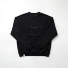 ORIGIN HEAVYWEIGHT OVERSIZED BOXY WORDMARK ORGANIC COTTON SWEATSHIRT 430GSM - OBSIDIAN - ThreefiveThree.com