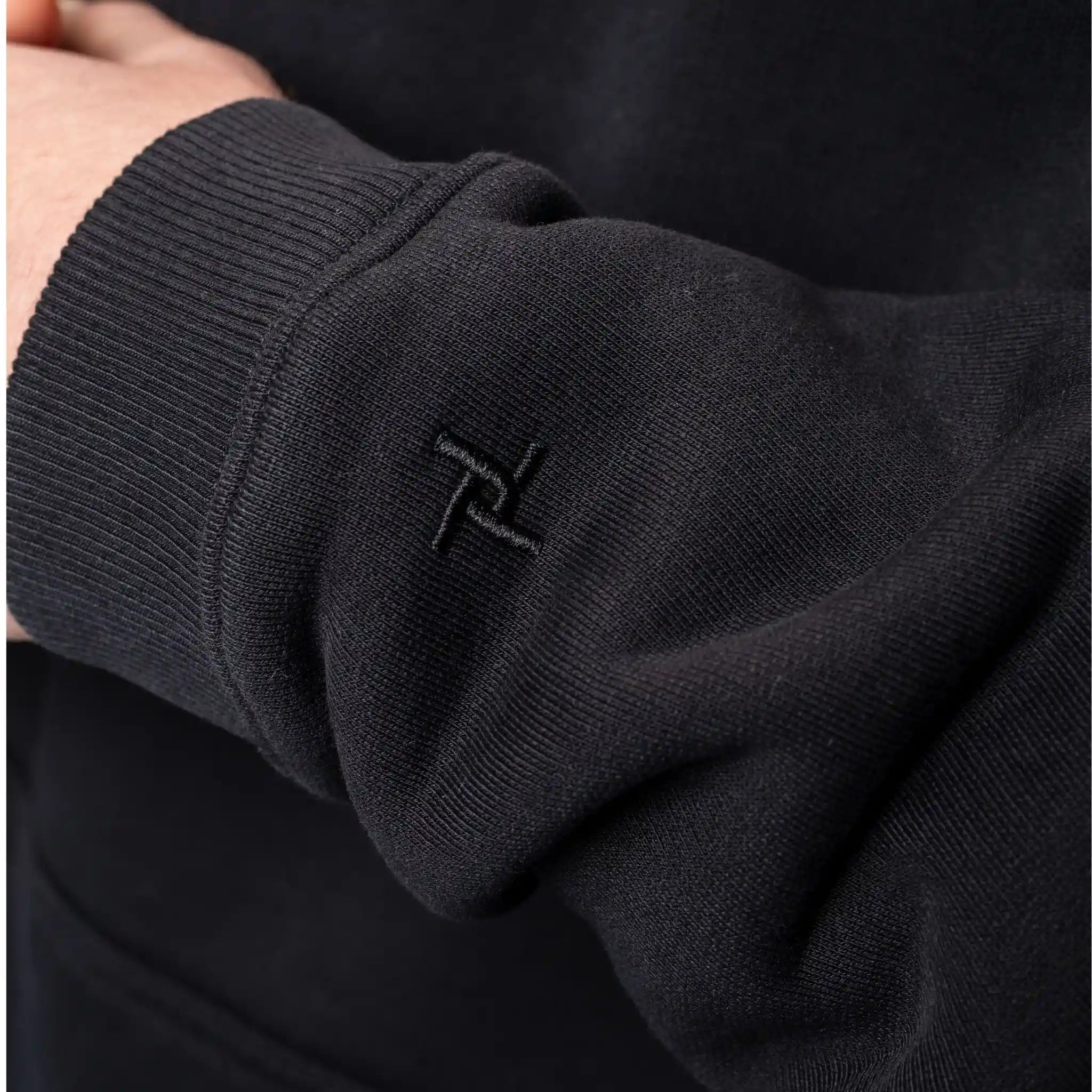 ORIGIN HEAVYWEIGHT OVERSIZED GRAFFITI ORGANIC COTTON HOODIE 430GSM - OBSIDIAN - ThreefiveThree.com