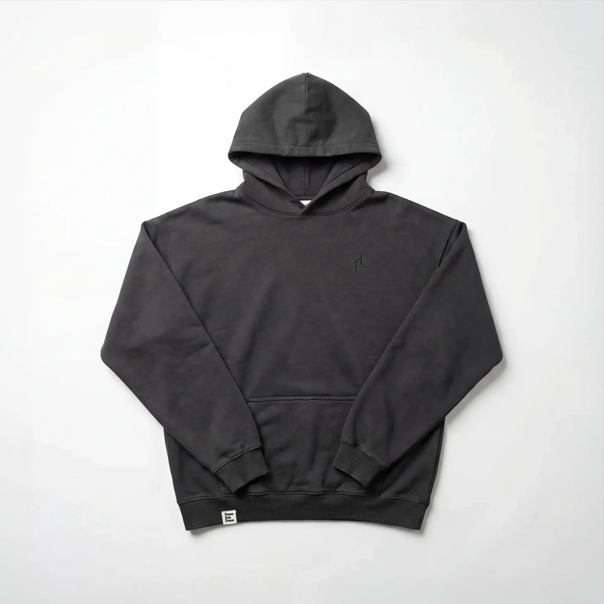 ORIGIN HEAVYWEIGHT OVERSIZED HOODIE 480GSM - CHARCOAL - ThreefiveThree.com