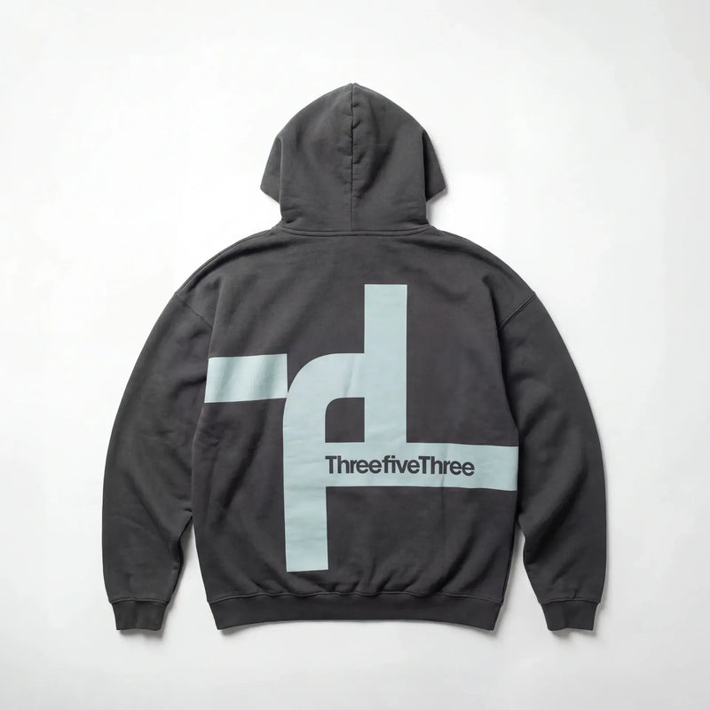 ORIGIN HEAVYWEIGHT OVERSIZED HOODIE 480GSM - CHARCOAL - ThreefiveThree.com