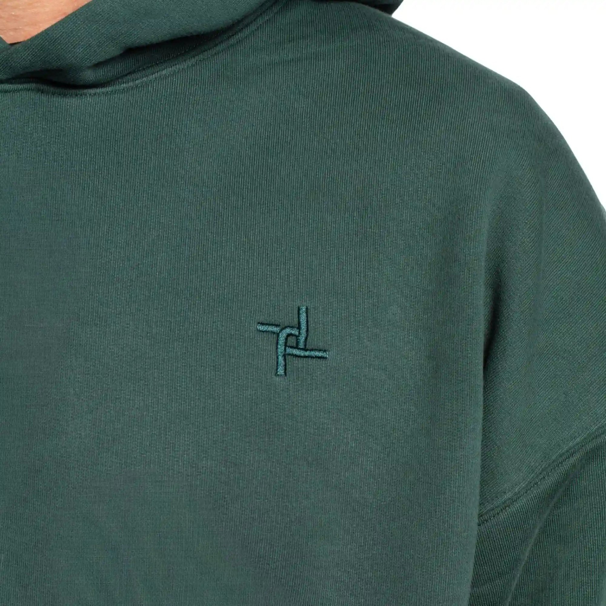 ORIGIN HEAVYWEIGHT OVERSIZED HOODIE 480GSM - FOREST GREEN - ThreefiveThree.com