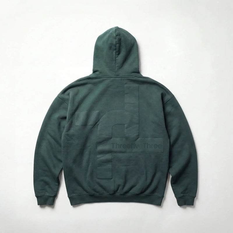 ORIGIN HEAVYWEIGHT OVERSIZED HOODIE 480GSM - FOREST GREEN - ThreefiveThree.com