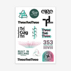 THREEFIVETHREE A4 STICKER SHEET