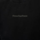 Black sweatshirt with 'ThreefiveThree' logo on a black background